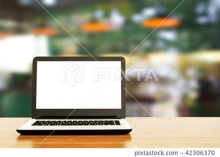 Laptop on table 42306370