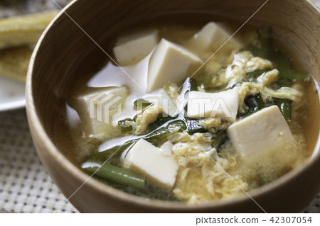 Miso soup with chrysalis Miso soup with chrysalis 42307054