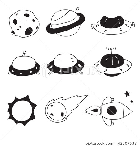 Planet Vector Collection Design Stock Illustration 42307538 Pixta
