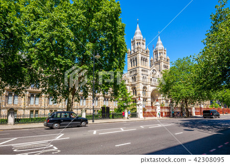 Facade view of Natural History Museum in London Facade view of Natural History Museum in London 42308095