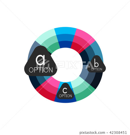 Abc Option Image Abstract colorful geometric option infographics... - Stock Illustration ...