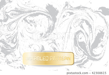 White and gray marble pattern. Light marbling texture. Decorative marbled background with gold White and gray marble pattern. Light marbling texture. Decorative marbled background with gold 42308615