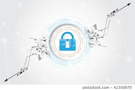 Security cyber digital concept Abstract technology Security cyber digital concept Abstract technology 42308970