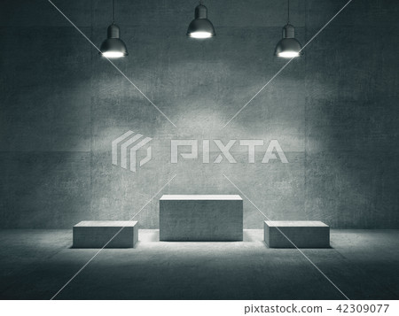 Pedestal,product stand with lamp light spot 42309077