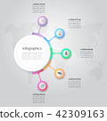 Infographic design vector Business concept 42309163