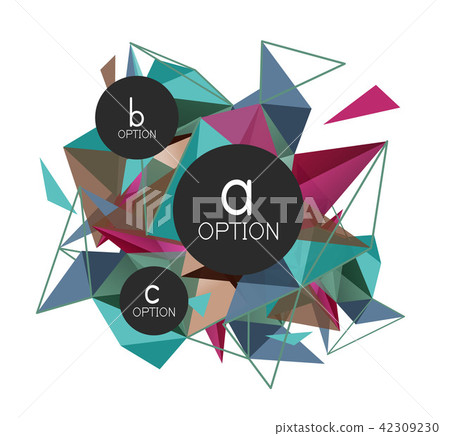 Vector triangle abstract background, low poly concept Vector triangle abstract background, low poly concept 42309230