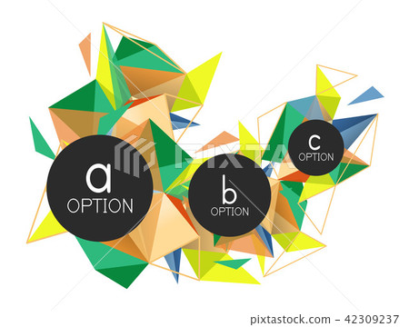 Vector triangle abstract background, low poly concept Vector triangle abstract background, low poly concept 42309237