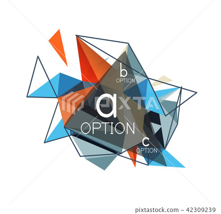 Vector triangle abstract background, low poly concept Vector triangle abstract background, low poly concept 42309239