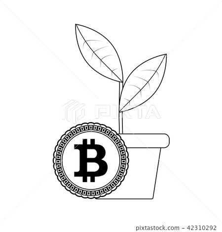 Growth bitcoin price, line style - Stock Illustration [42310292] - PIXTA