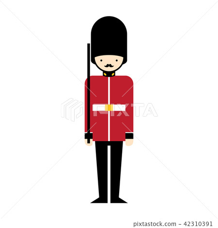 Queen Guard cartoon icon Vector illustration Queen Guard cartoon icon Vector illustration 42310391