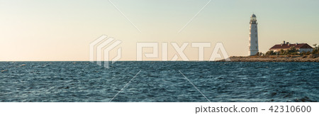 Beauty nature sea landscape with beacon 42310600