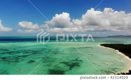 Drone image: Kaiji beach of Taketomi-jima Drone image: Kaiji beach of Taketomi-jima 42314929