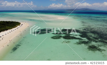 無人機圖片：竹富島的公寓海灘 42315015