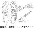 Men's Business Item Business Shoes Glasses Fountain Pen Illustration 42316822