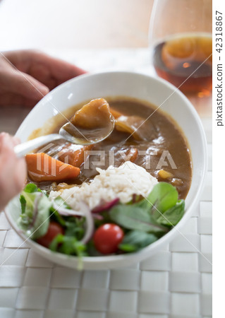 Curry and rice Curry and rice 42318867