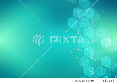 Vector medical background from hexagons.... - Stock Illustration ...