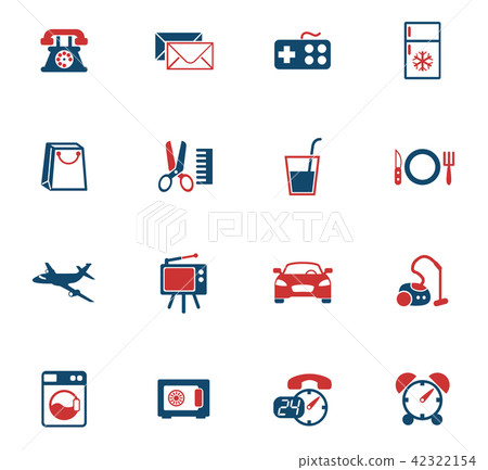 hotel room service icon set hotel room service icon set 42322154