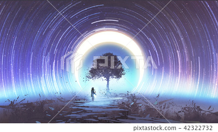 alone tree in outer space 42322732