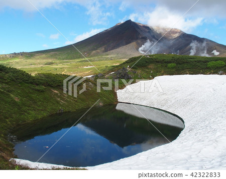 Mount Asahi and Suribachi Pond Mount Asahi and Suribachi Pond 42322833