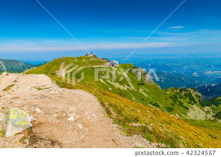 Tourist route to Kasprowy Wierch in Poland Tourist route to Kasprowy Wierch in Poland 42324587