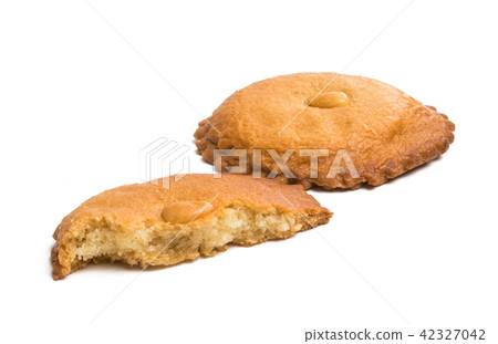 Almond Dutch cookies isolated Almond Dutch cookies isolated 42327042