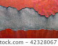 Cracks, splashes, surface of the mortar surface  42328067