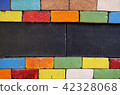 Colorful abstract artistic rectangle ceramic tiles 42328068