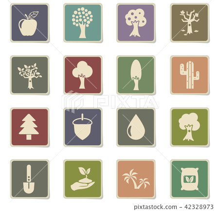 trees icon set trees icon set 42328973