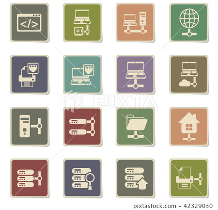 server icon set 42329030