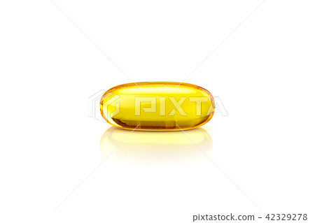 Fish oil capsule isolated on white background Fish oil capsule isolated on white background 42329278