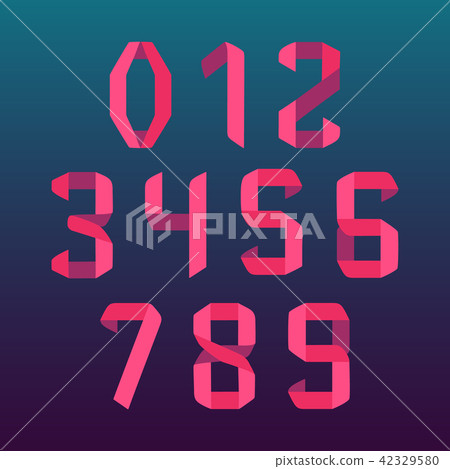Origami font numbers 42329580