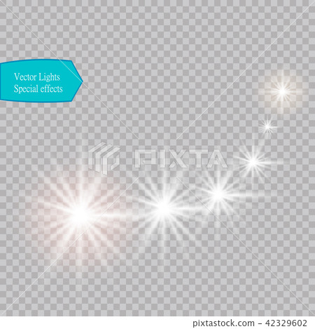 Vector glowing stars, lights and sparkles. Vector glowing stars, lights and sparkles. 42329602