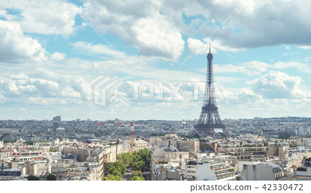 View on Eiffel Tower, Paris, France 42330472
