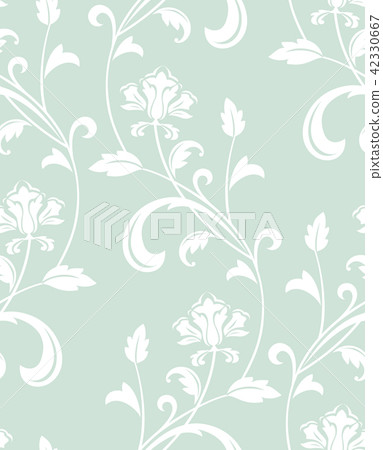 Floral pattern. Seamless background Blue and white Floral pattern. Seamless background Blue and white 42330667