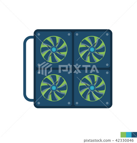 Mining Farm Flat Vector Icon Mining Farm Flat Vector Icon 42330846