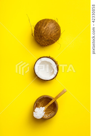 Coconut oil and fresh coconuts Coconut oil and fresh coconuts 42330858