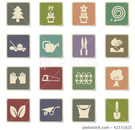 landscape design icon set 42331025