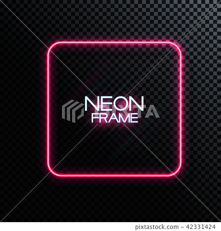 Abstract Neon Frame Template on Dark Background Vector Illustration 42331424