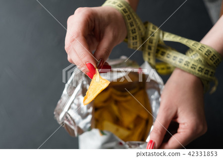 unhealthy fast food snack weight gain eating chips unhealthy fast food snack weight gain eating chips 42331853