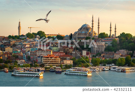 Sunset in Istanbul city Sunset in Istanbul city 42332111