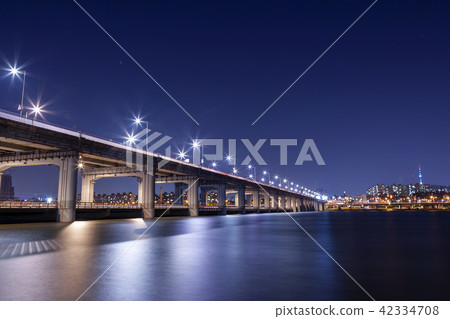 首爾,韓國,夜景 首爾,韓國,夜景 42334708