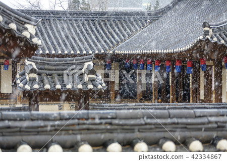 韓國首爾南山韓屋村 韓國首爾南山韓屋村 42334867