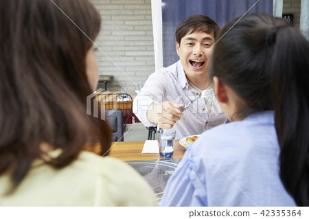 Life, Eating, Dad, Mom, Daughter, Korean 42335364