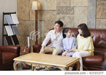 旅行，家庭，爸爸，媽媽，女兒，韓國人 42335377