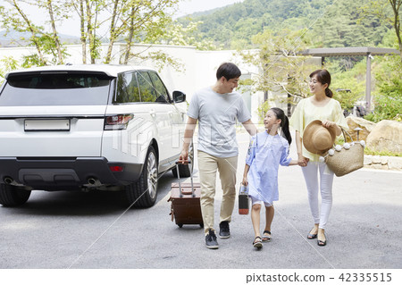 旅行,家庭,爸爸,媽媽,女兒,韓國人 旅行,家庭,爸爸,媽媽,女兒,韓國人 42335515