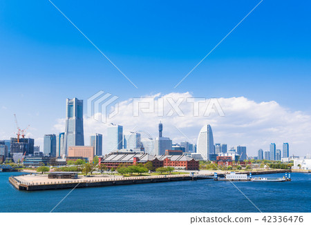橫濱港未來的全景 橫濱港未來的全景 42336476