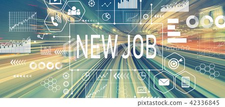New Job with abstract high speed technology New Job with abstract high speed technology 42336845