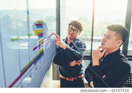 Business people presentation on future plans Business people presentation on future plans 42337524