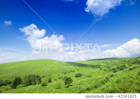 高原圖像從汽車山高地的視圖 高原圖像從汽車山高地的視圖 42341925