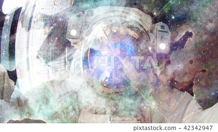 Astronaut in outer space. 42342947